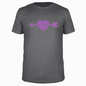 GDMG Herz Shirt Grau / Violett