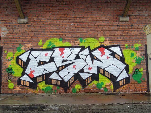 Güterbahnhof Coburg. CSW Piece 1. Kunst und so - Grüß dich mei Guder. Street Art. Graffiti Coburg. JDE TDN CSW GDMG!