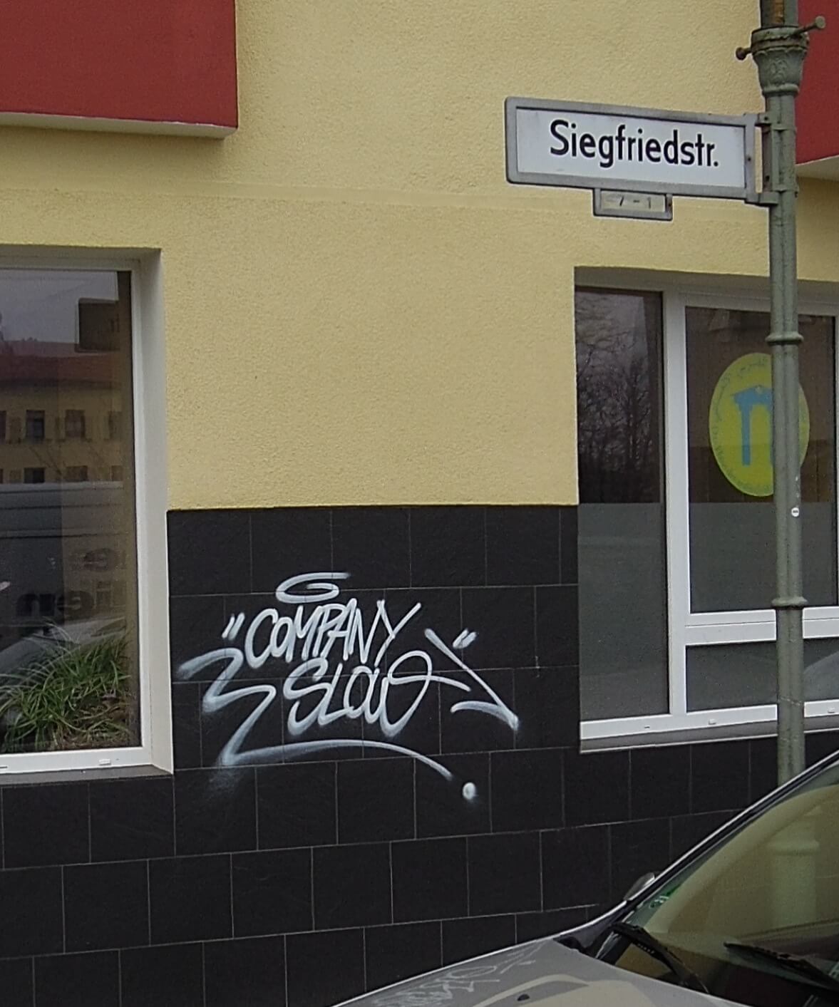 Siggi. Kunst und so - Grüß dich mei Guder. Street Art. Graffiti Coburg. JDE TDN CSW GDMG!
