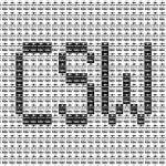 Pixel Art, Mosaik, Sticker, CSW Font